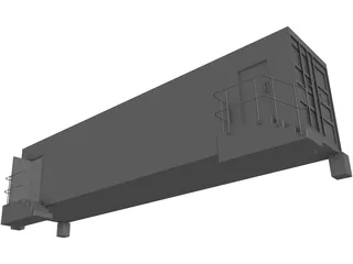 Shipping Container 40 foot 3D Model preview