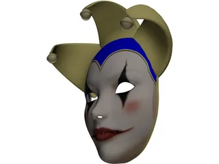 Jolly Mask 3D Model preview