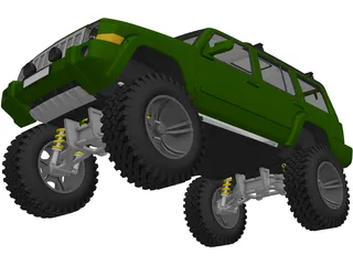 Jeep Commander [Lifted] 3D Model preview