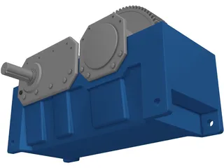 Speed Reducer Explode 3D Model preview