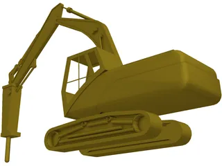 Rock Breaker 3D Model preview