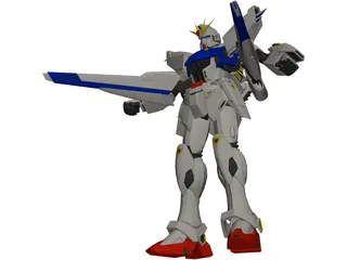 Gundam F91 3D Model preview