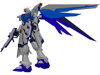 Gundam Freedom 3D Model preview