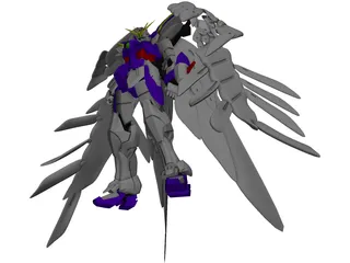Gundam Wing Zero 3D Model preview