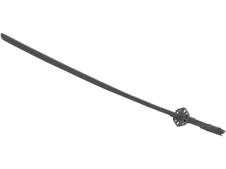 Katana Sculpted 3D Model preview