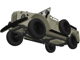 GAZ 69 3D Model preview