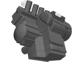 Yamaha R1 Engine 3D Model preview