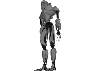 Vipers Battlestar Armored Robot 3D Model preview