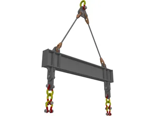 Spreader Beam 3D Model preview