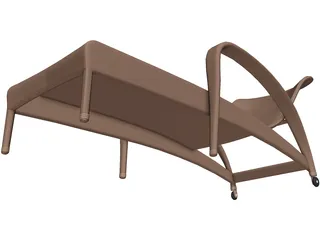Garden Chair 3D Model preview