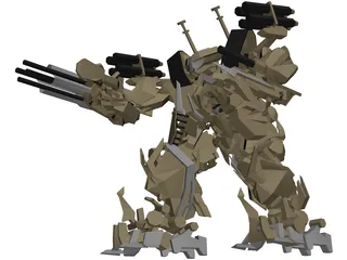 Transformers Brawl 3D Model preview