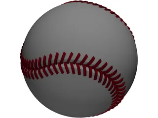 Baseball 3D Model preview