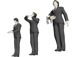 Waiter 3D Model preview