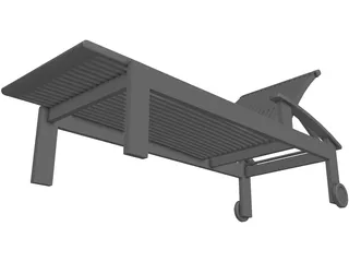 Lawn Chair 3D Model preview