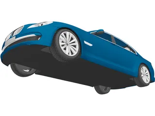 BMW 7-series (2009) 3D Model preview