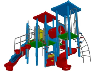 Playground Equipment 3D Model preview