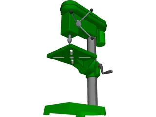 Press Drill 3D Model preview