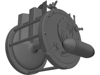 Fishing Reel Pen Senator 6/0 3D Model preview