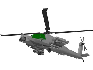 Boeing AH-64 Apache 3D Model preview