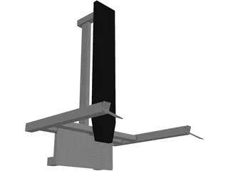Bench Press 3D Model preview