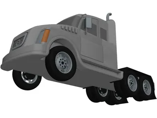 Heavy Duty Truck 3D Model preview