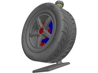 Datsun 240Z Race Suspension 3D Model preview