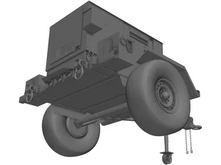 Military Mobile Generator 3D Model preview