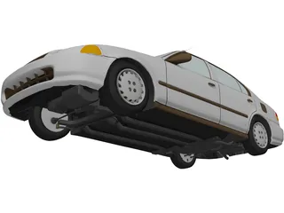 Honda Civic Sedan (1997) 3D Model preview