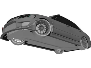 Mitsubishi Lancer Evo IX C-West Style 3D Model preview