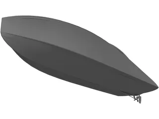 Vintage Boat 3D Model preview