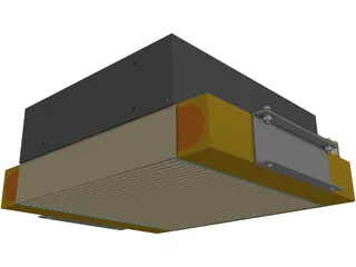 Hydraulic Oil Cooler 3D Model preview