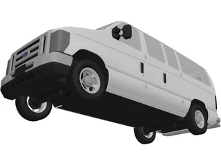 Ford E150 (2009) 3D Model preview