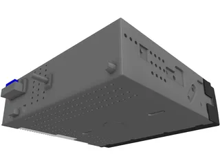 Kenwood Car Radio 3D Model preview
