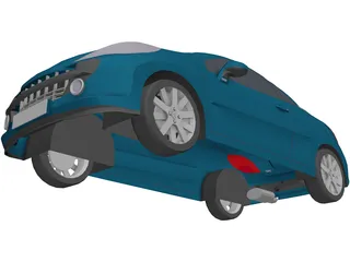 Peugeot 207 CC 3D Model preview
