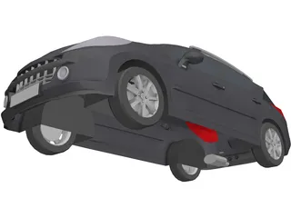 Peugeot 207 SW 3D Model preview