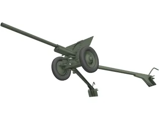 F-22 AT Gun 3D Model preview
