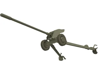 MT-12 AT Gun 3D Model preview