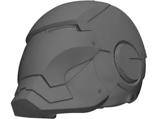 Ironman Helmet 3D Model preview