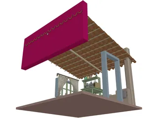 Rural House 3D Model preview