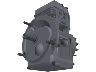 Briggs&Stratton Lawn Mower Engine 3D Model preview