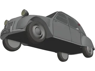 Citroen 2CV 3D Model preview