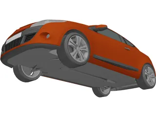 Renault Megane (2008) 3D Model preview