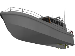 Mersey Class Lifeboat 3D Model preview