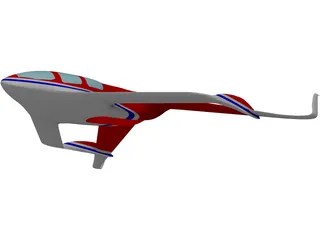 Experimental VTOL Plane 3D Model preview
