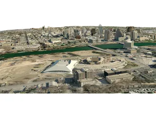 Austin City 3D Model preview