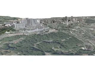 Portland City, Oregon 3D Model preview