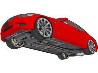BMW M3 E92 3D Model preview