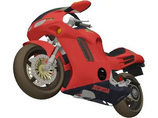 Honda 750 NR 3D Model preview