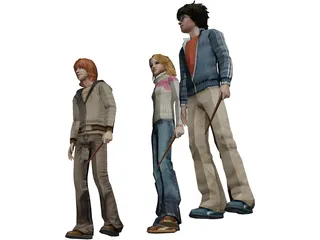 Harry Potter Characters 3D Model preview