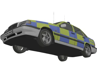 Volvo 850 Police 3D Model preview